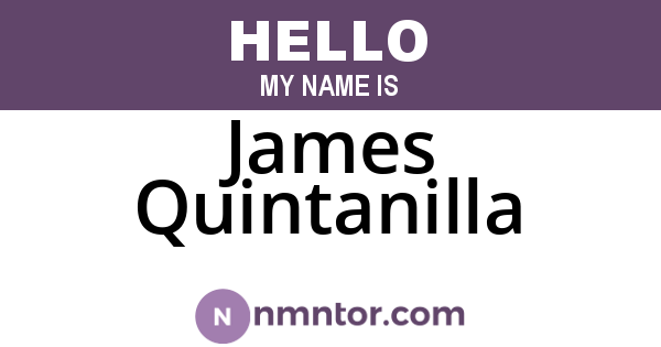 James Quintanilla