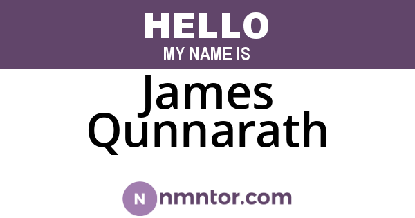 James Qunnarath