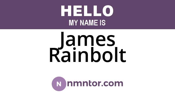 James Rainbolt