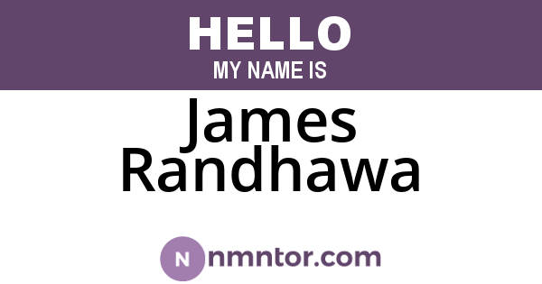 James Randhawa