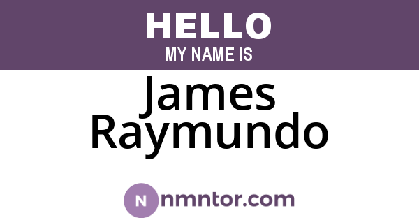 James Raymundo