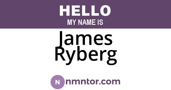 James Ryberg