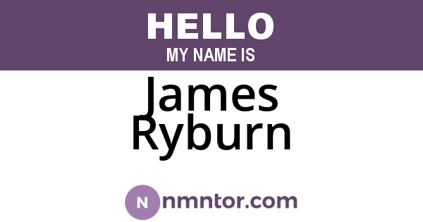 James Ryburn