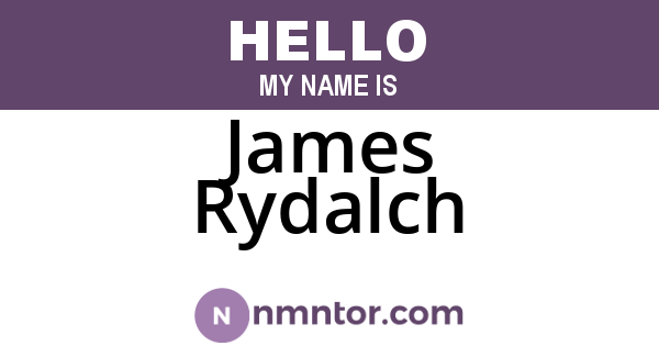 James Rydalch