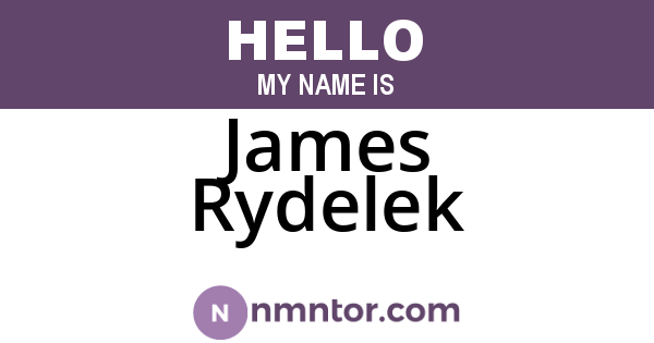 James Rydelek