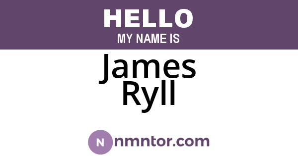 James Ryll