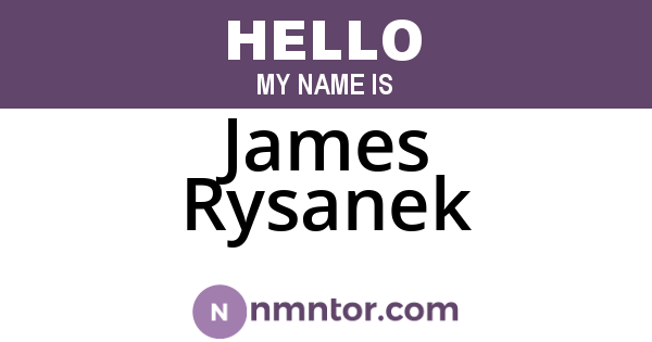James Rysanek