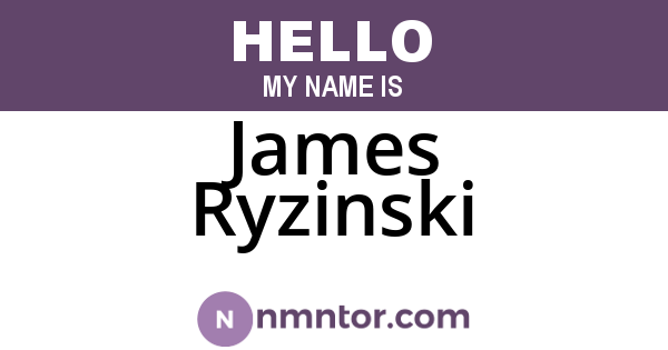 James Ryzinski