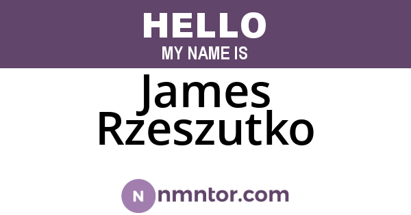 James Rzeszutko
