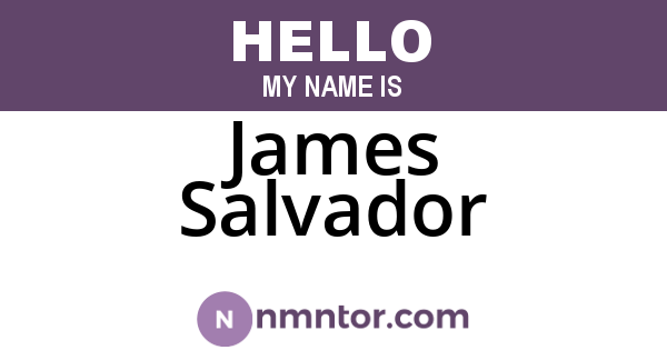 James Salvador