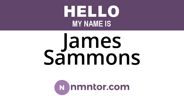 James Sammons