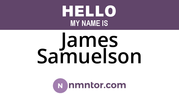 James Samuelson