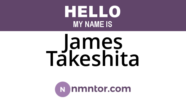 James Takeshita