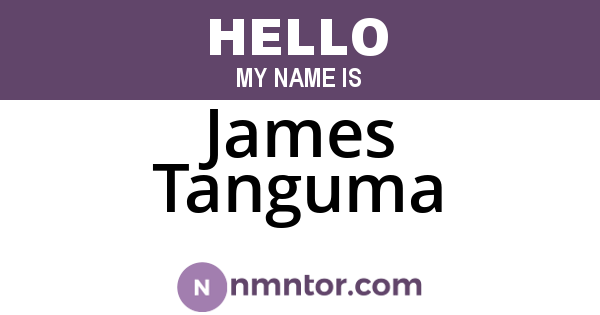 James Tanguma