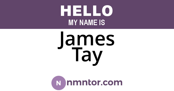 James Tay