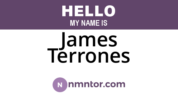 James Terrones
