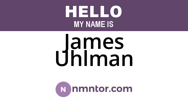James Uhlman
