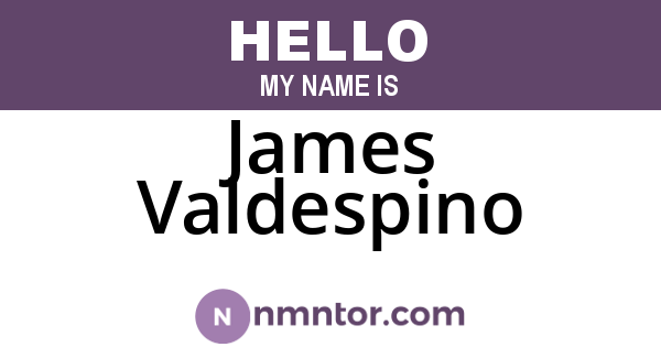 James Valdespino
