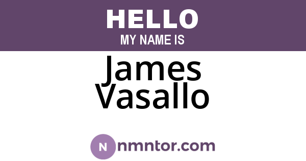 James Vasallo