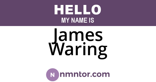 James Waring
