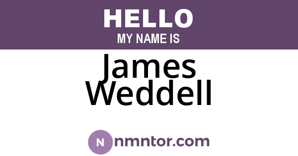 James Weddell