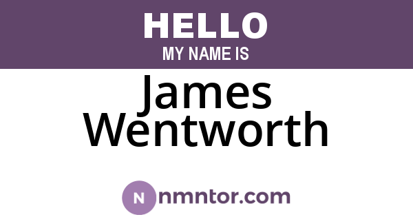 James Wentworth