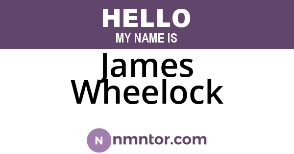 James Wheelock