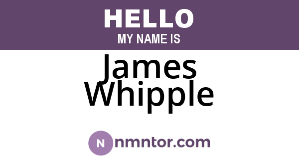 James Whipple