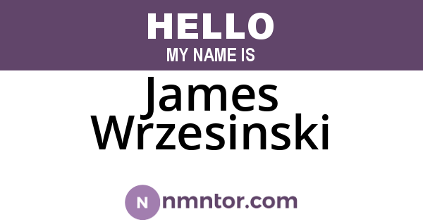 James Wrzesinski