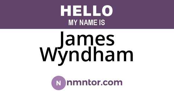 James Wyndham