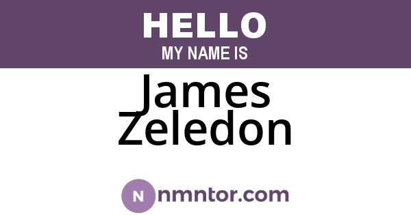 James Zeledon