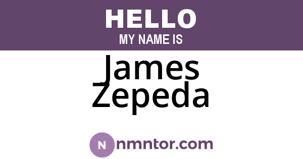 James Zepeda
