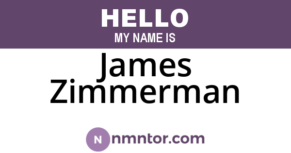 James Zimmerman