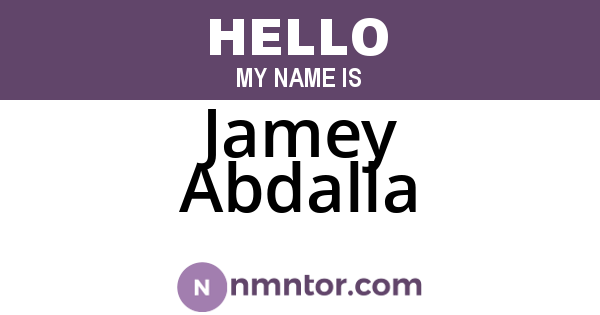 Jamey Abdalla