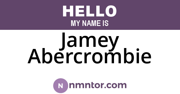 Jamey Abercrombie