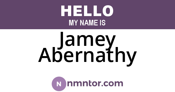 Jamey Abernathy