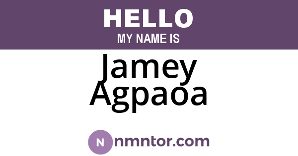 Jamey Agpaoa