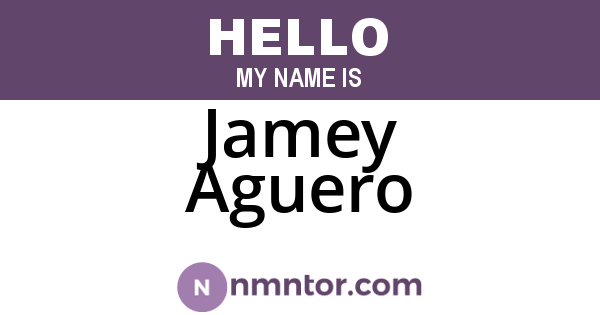Jamey Aguero