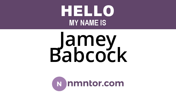 Jamey Babcock