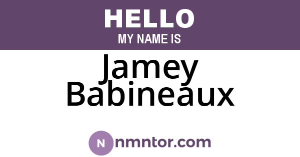 Jamey Babineaux