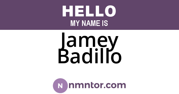 Jamey Badillo