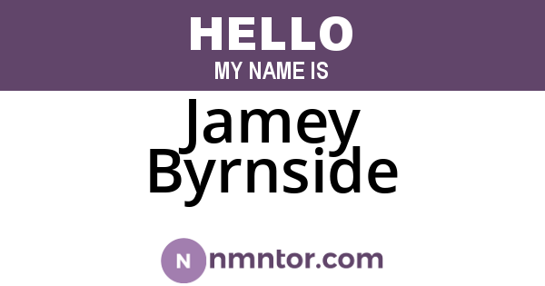 Jamey Byrnside