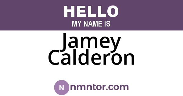 Jamey Calderon