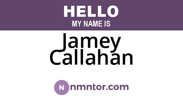 Jamey Callahan