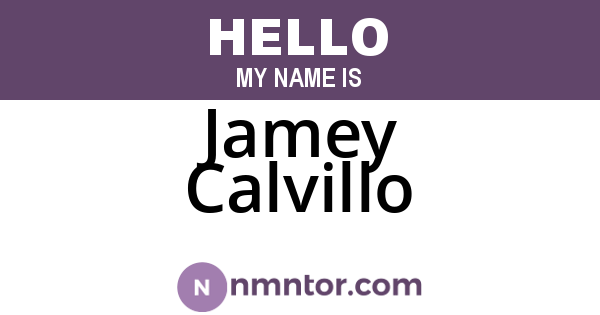 Jamey Calvillo