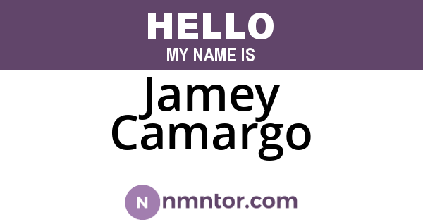 Jamey Camargo