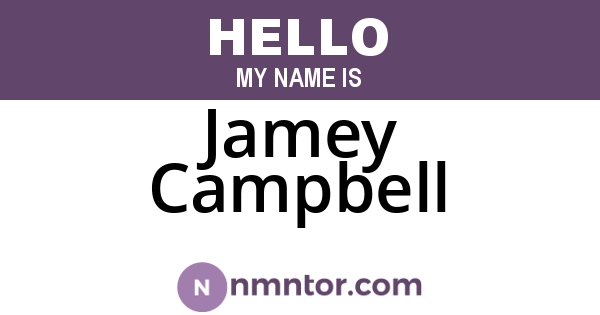 Jamey Campbell