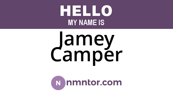 Jamey Camper