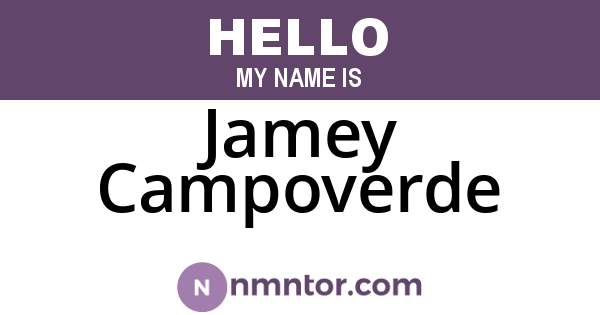 Jamey Campoverde