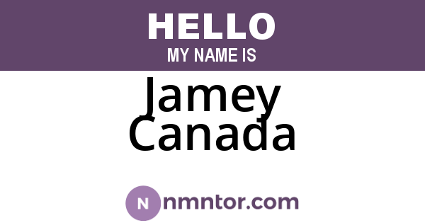 Jamey Canada